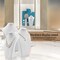 Necklace Display Bust - PU Leather Jewelry Bust Stand for Photography, Boutique Display, and Home Organisation(White-9.8"x5.7")